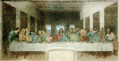 The Last Supper, 1498, by Leonardo da Vinci